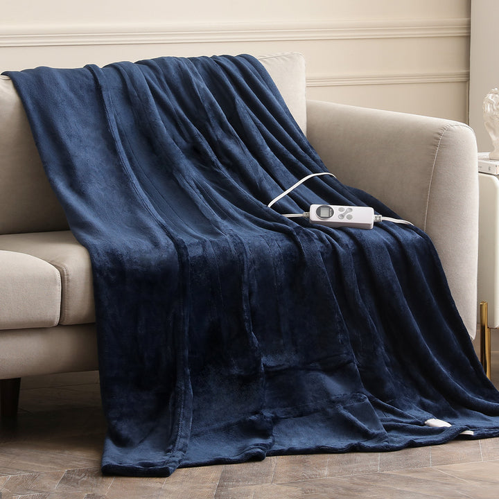 navy electric blanket