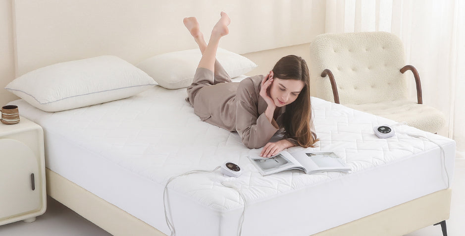 dual control electric mattress pad