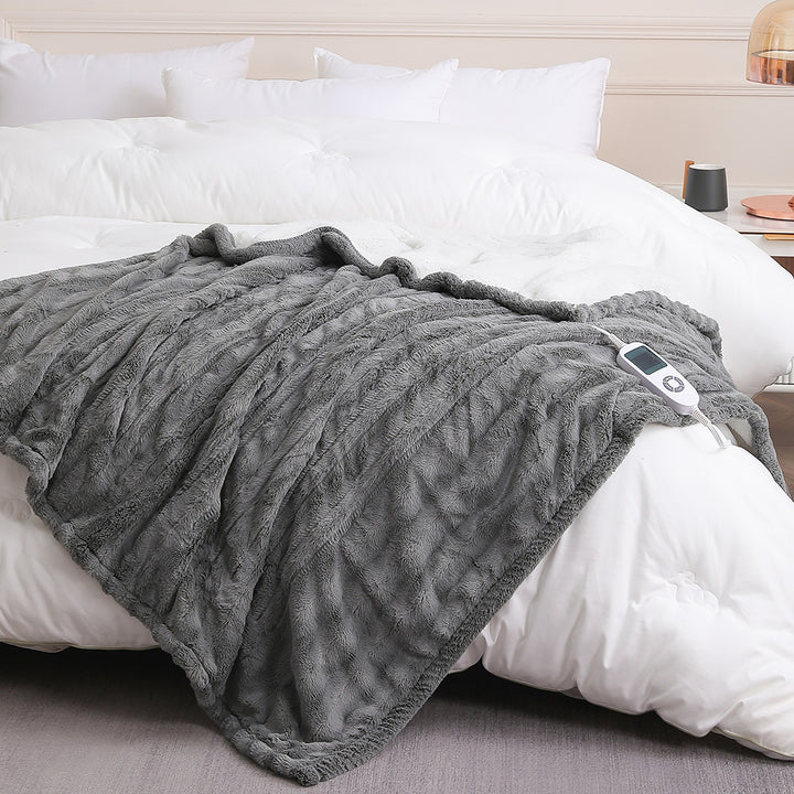 electric throw faux fur