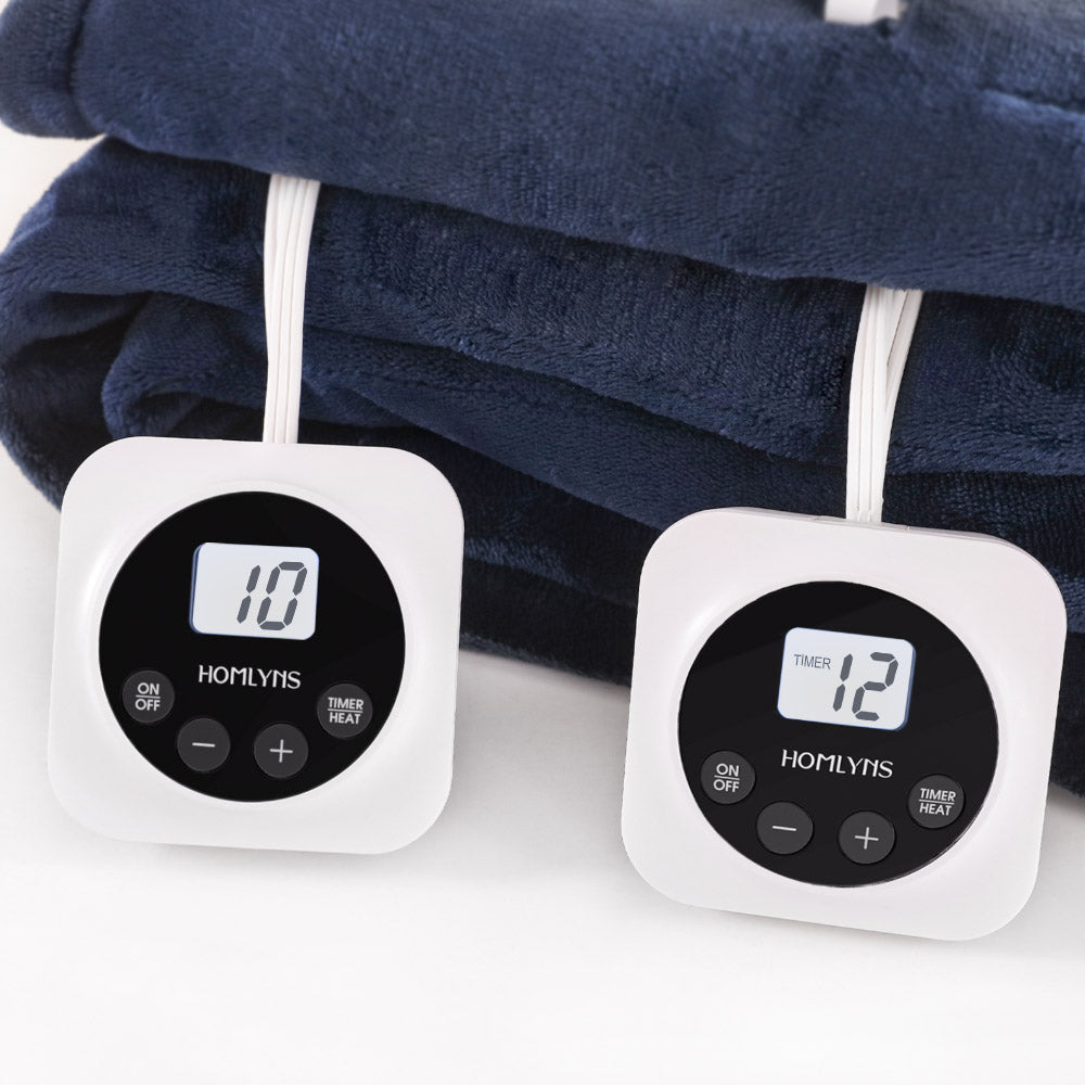 electric blanket with dual controls