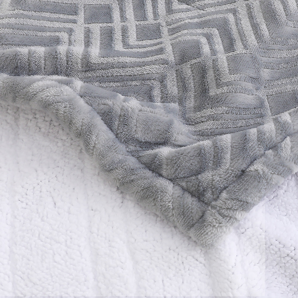 velvet plush heated throw