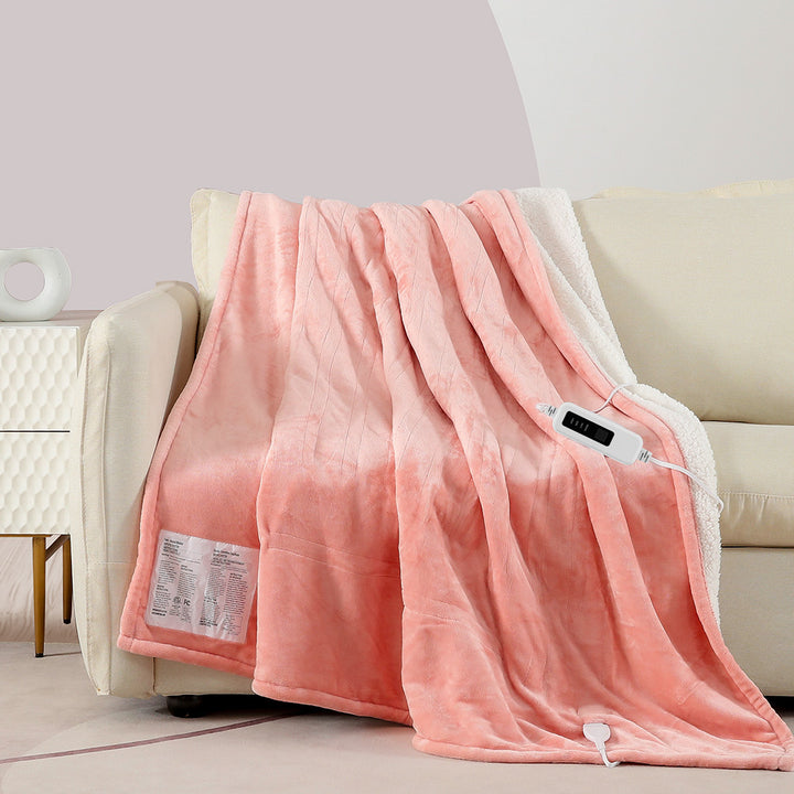 heated blanket pink