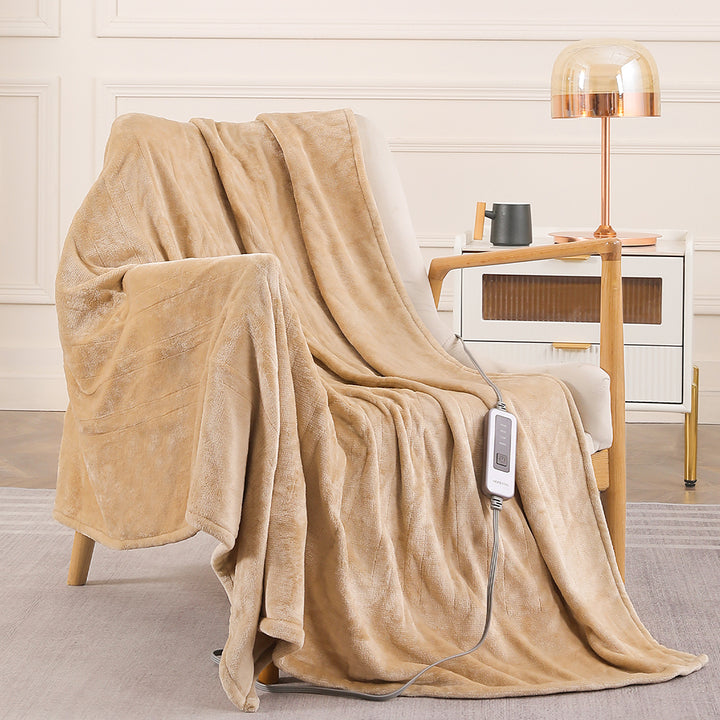 beige electric throw