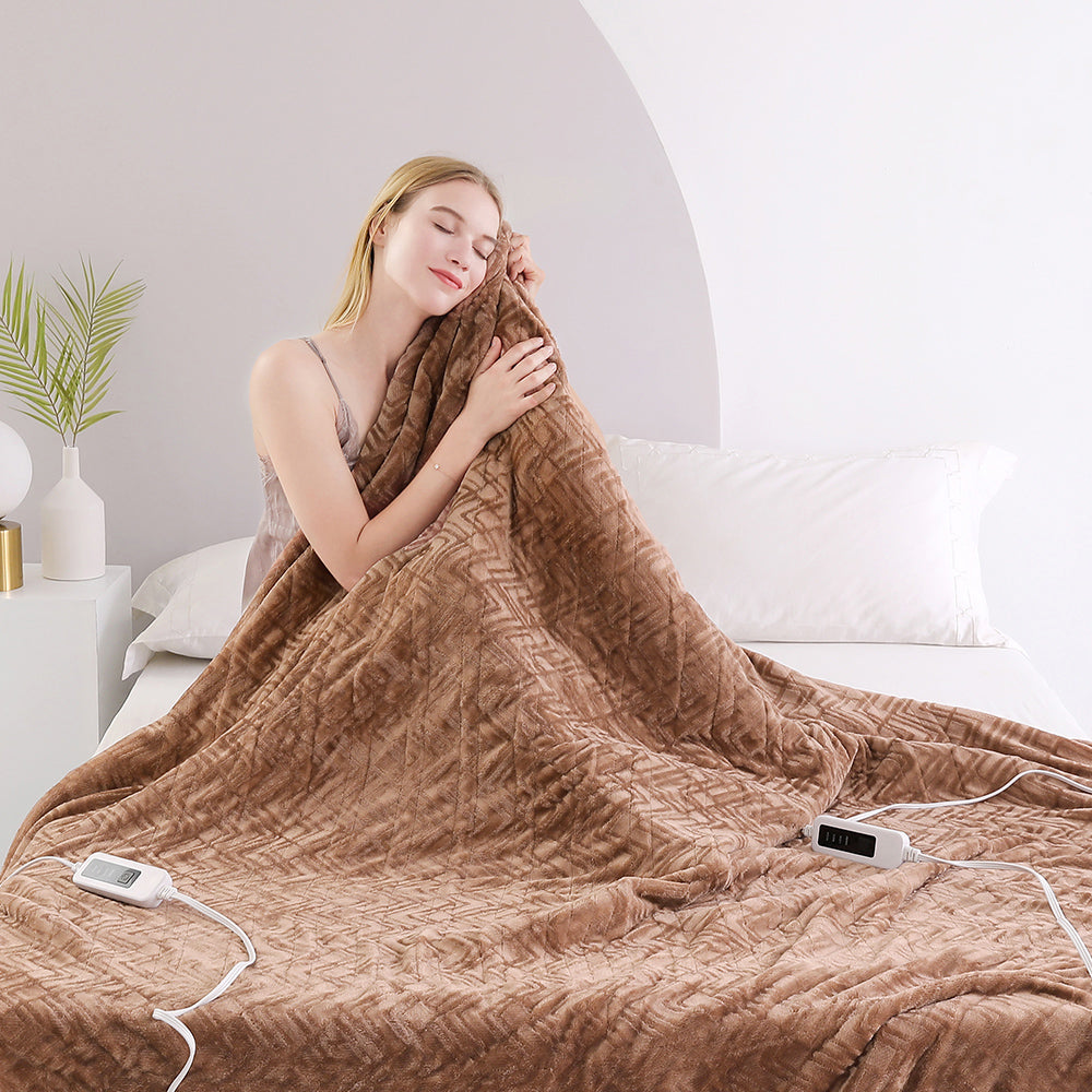 queen size electric blanket with timer