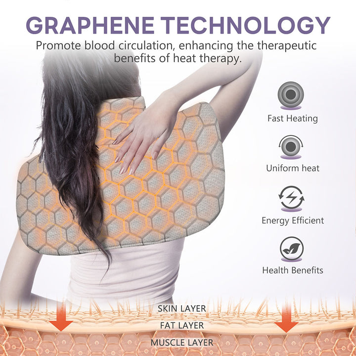 weighted heating pad for neck and shoulders