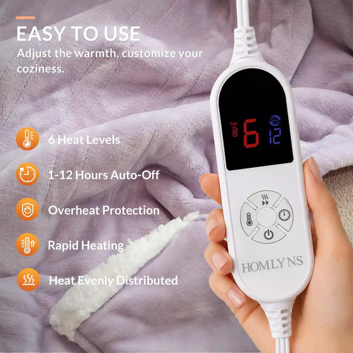 Wearable Heated Blanket Wrap with Hood