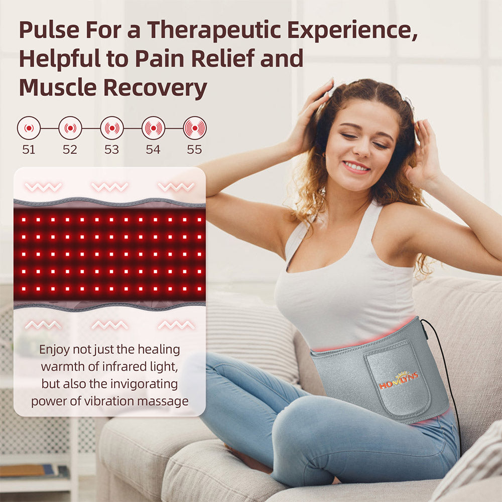 3-in-1 Red Light Therapy Belt with Vibration Massage | Homlyns 3-in-1 Red Light Therapy Belt with Vibration Massage | Homlyns