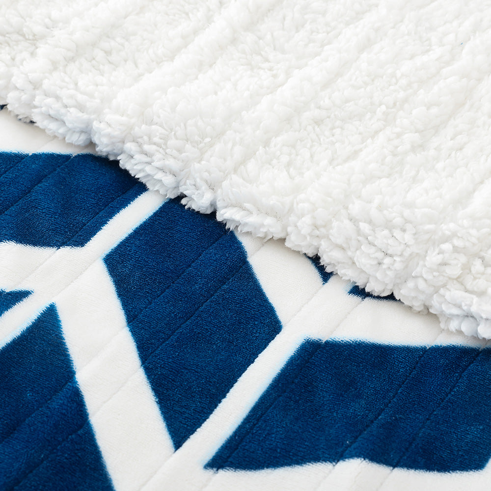 electric blue throw blanket