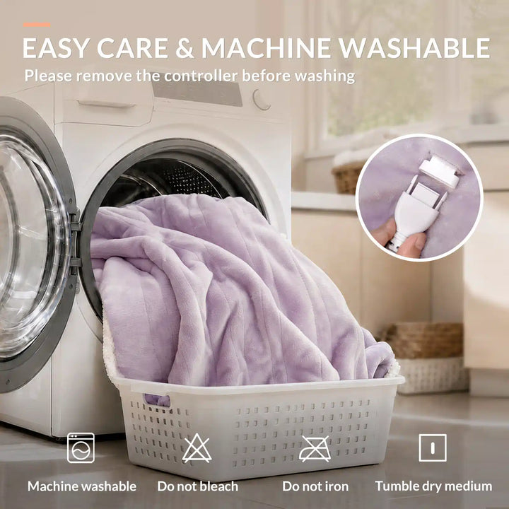 Wearable Heated Blanket Wrap with Hood