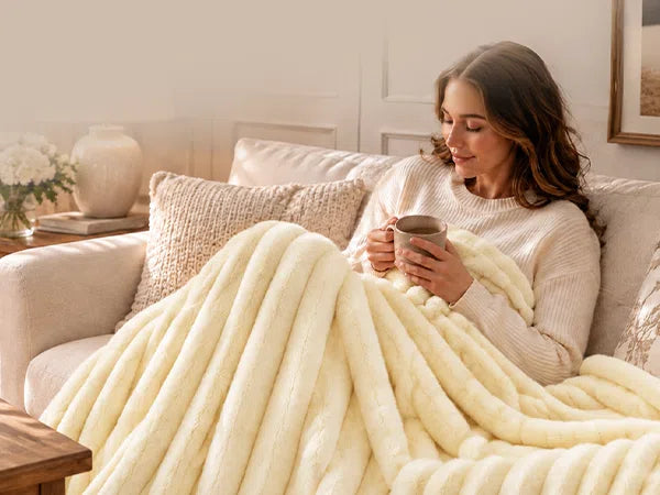 faux fur throws for sofas