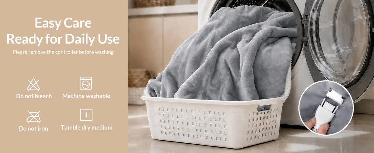 machine washable wearable heated throw blanket