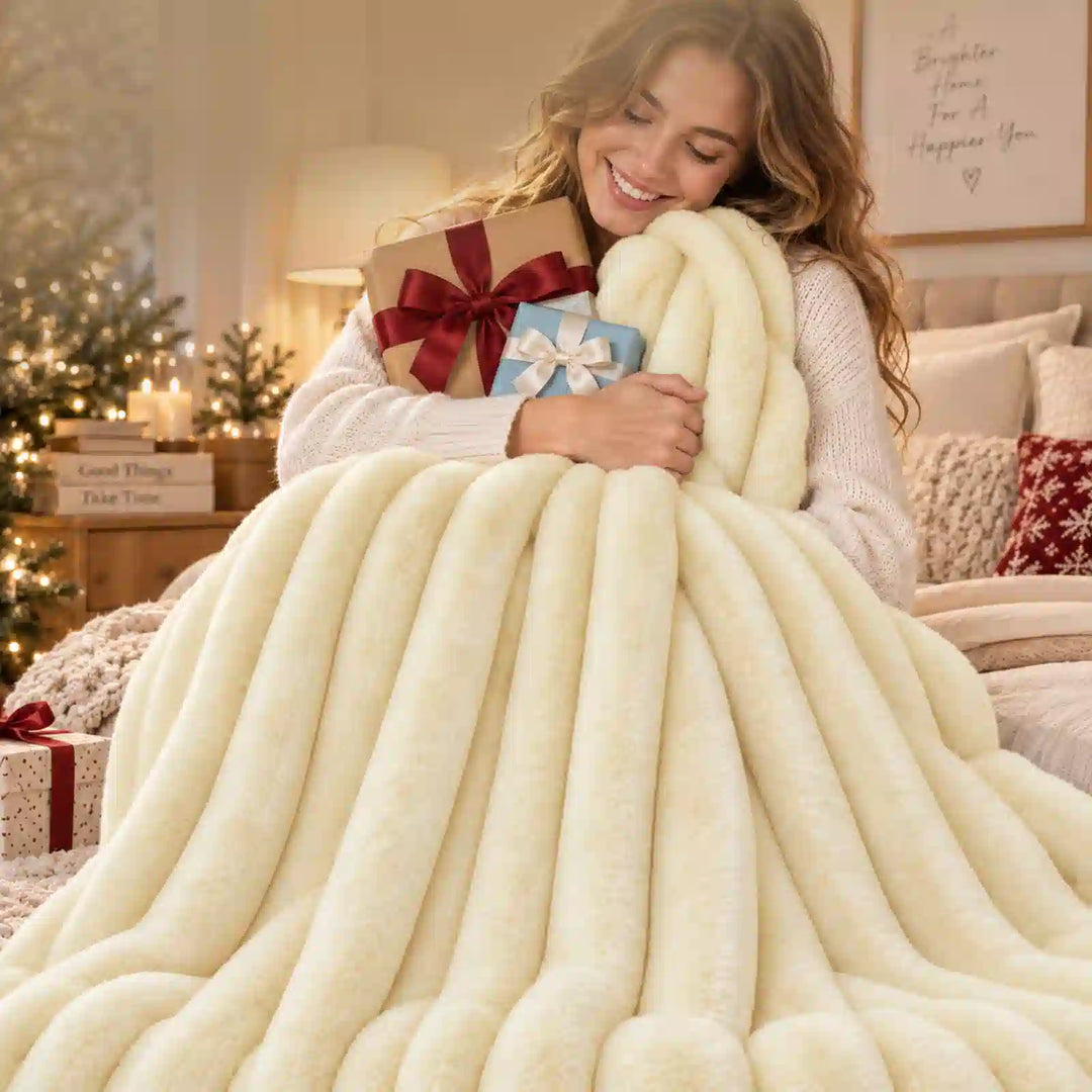 soft faux fur blanket